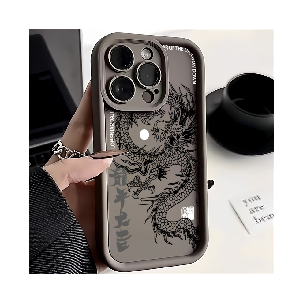 (6, For Iphone Xr) Illusory Color Chinese Dragon Silicone Phone Case 931287710293
