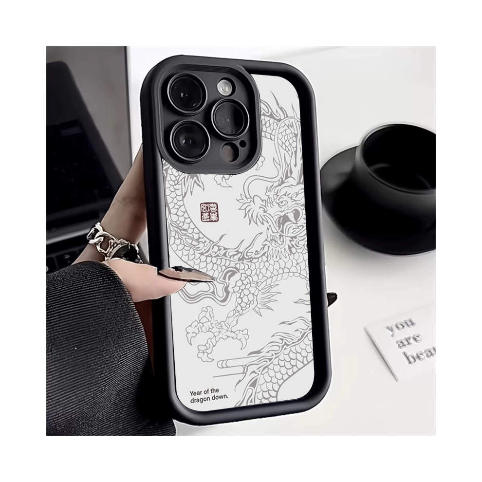 (1, For Iphone Xr) Illusory Color Chinese Dragon Silicone Phone Case 931287710309
