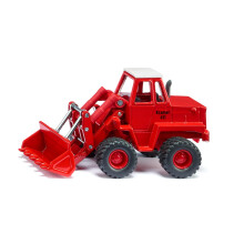 Siku 3563 Kramer 411 Kolesov nakladac Detsk hracka 1:50 Kov/plast Cerven Pohybliv ly ica a nakladacie rameno Hrub gumen pneumatiky