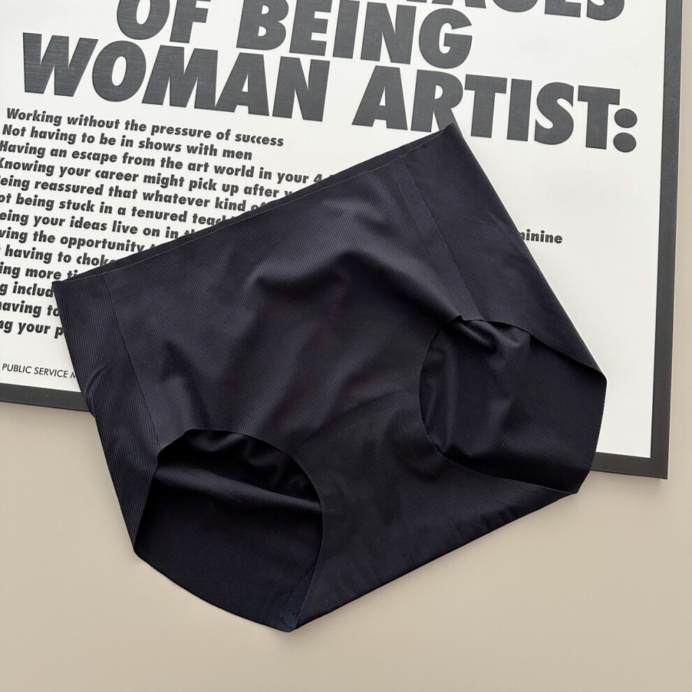 (Black) Design Stylish Simple Womens Ice Silk Underwear In Black Nude White Milk And-image-OPC-PGDZDVC-NEW