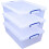 Really Useful Really Useful Box Nestable Plastic Storage 43 Litre Clear (Pack of 3) 4
