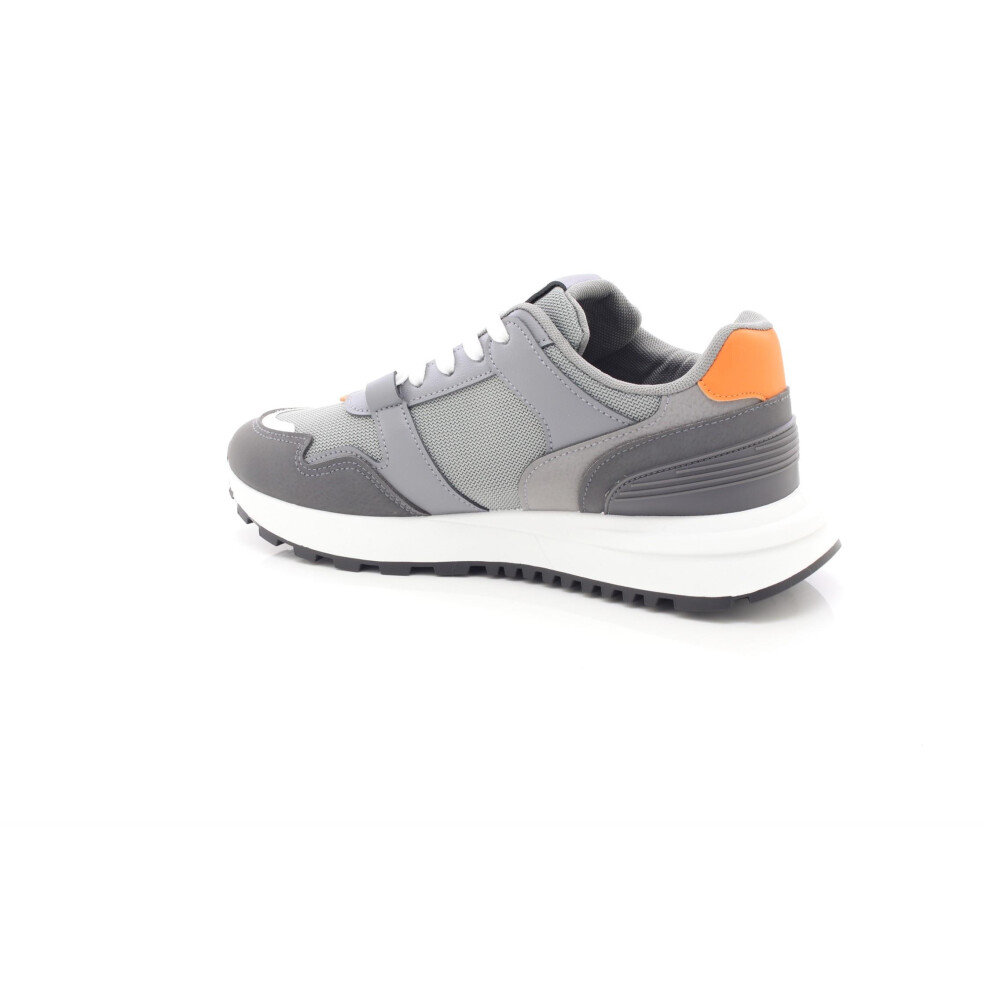(UK Size 7, Charcoal/Grey/White) ellesse Mens Riva Runner 1050 Sports Fitness Gym Running Lace Up Sneaker Trainers