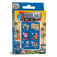 MasterPieces Game Day - Route 66 trningspaket - 6 delar officiellt licensierad trningsuppsttning - D6 standardstorlek