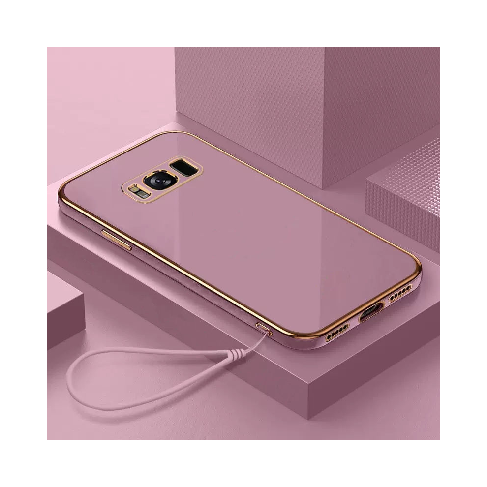 (Gs6d For Galaxy S8) For Samsung Galaxy S8 Case Luxury Square Plating G Purple 931287755850