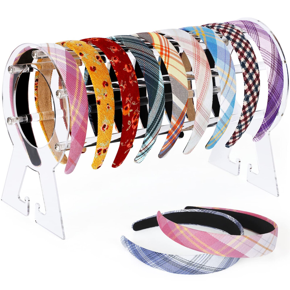 Suneerplay Unisex Headband Holder Clear Acrylic Headband Organizer Headband Holder Organizer Headband Display Stand Headband Storage Stand Hairband Stan