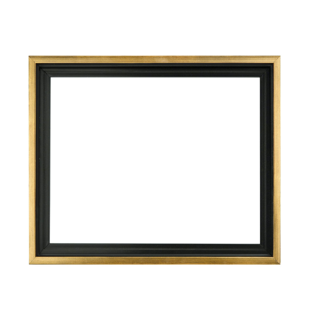 Jerry's Artarama 3/4 Core Floater 3 Pack Frames for Canvas Artwork Display 8x10 - Black/Antique Gold- Perfect for Home Wall Decor  Bedroom Wall Art  L