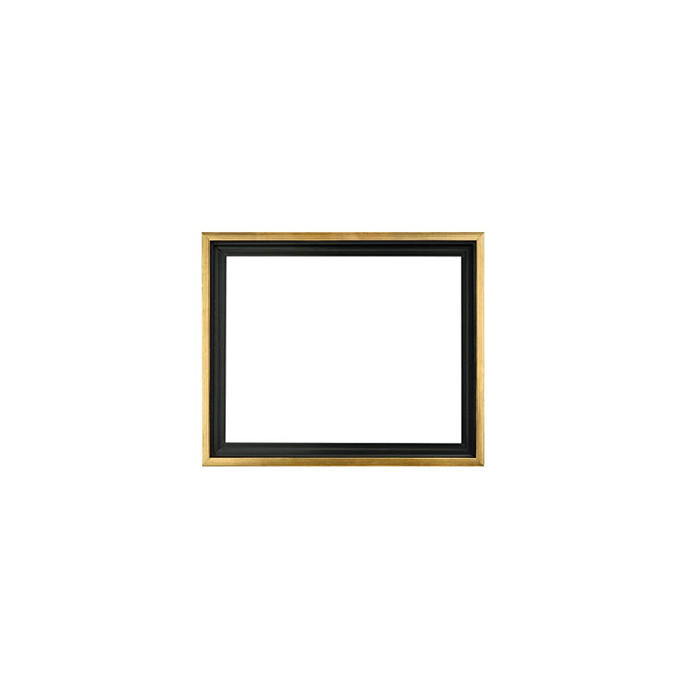 Jerry's 3/4 Core Floater 3 Pack Frames for Canvas Artwork Display 18x24 - Black/Antique Gold- Perfect for Home Wall Decor  Bedroom Wall Art  Living Ro