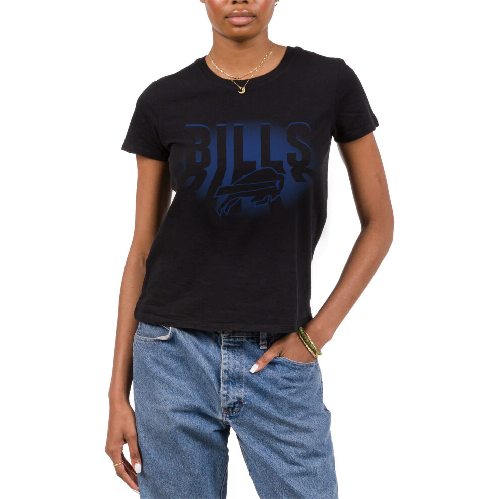 Junk Food Clothing X Nfl - Buffalo Bills - Team Spotlight - Maglietta Da Tifoso A Maniche Corte Da Donna - Taglia Xx-Large-image