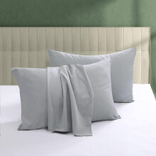 100% Egyptian Cotton Pillow Protectors Set of 4 600 Thread Count King Size Bed Pillow Cases with Zipper Sateen Weave Cooling Pillow Cases Quiet and