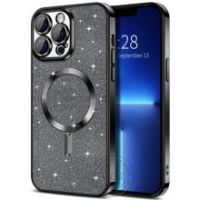 (Glitter Black, For iPhone 13) Bling Shiny Case For iPhone 16 15 14 13 12 11 Pro