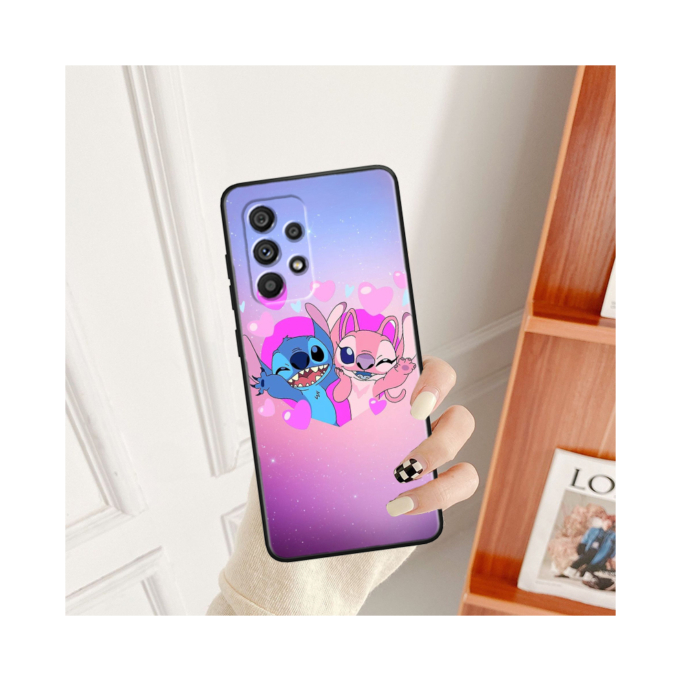 (B07hblk06, For Samsung A32 4G) Disney Stitch Angel Love For Samsung A53 A52 A33 A 931287757984