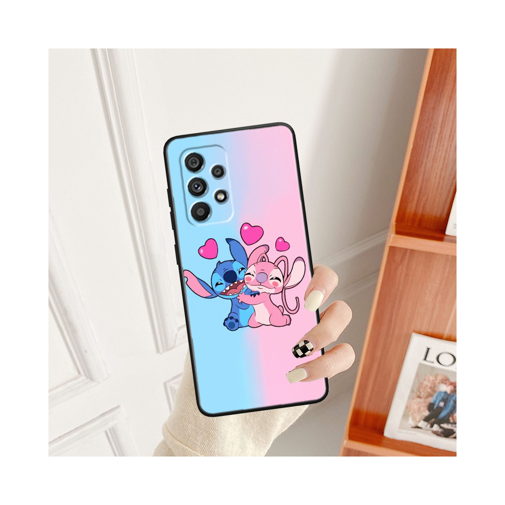 (B07hblk02, For Samsung A22 4G) Disney Stitch Angel Love For Samsung A53 A52 A33 A 931287758608