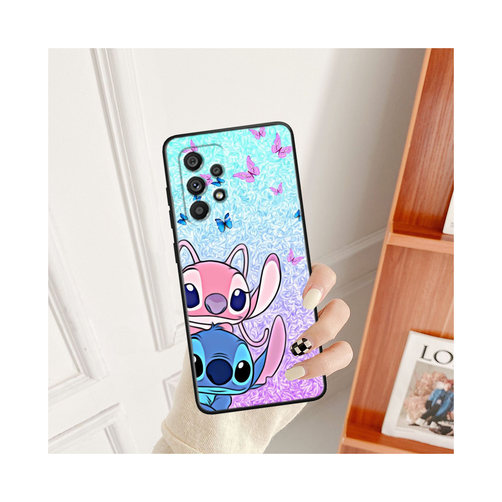 (B07hblk03, For Samsung A73 5G) Disney Stitch Angel Love For Samsung A53 A52 A33 A 931287758844