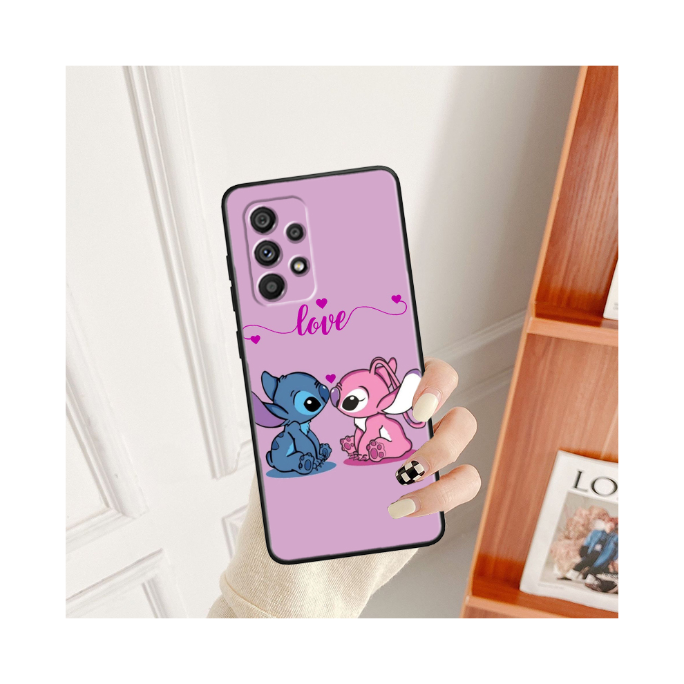 (B07hblk01, For Samsung A71 4G) Disney Stitch Angel Love For Samsung A53 A52 A33 A 931287758929