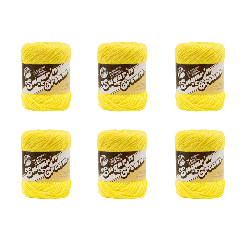 Lalia Cream Lily Sugarn Yarn 6 Pack Sunshine 6 Count