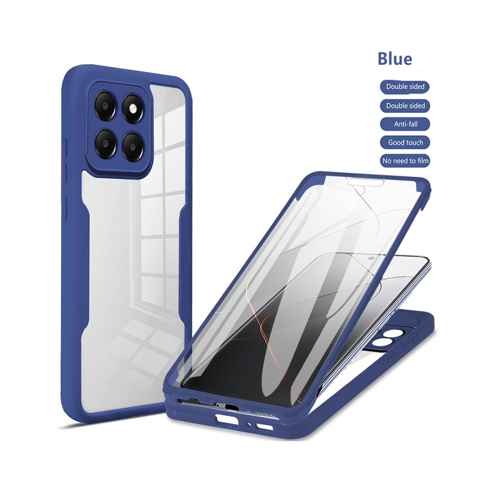 (, For Galaxy A05s 4G) 360 Full Body Silicone Shockproof Phone Case For Blue 931287759551