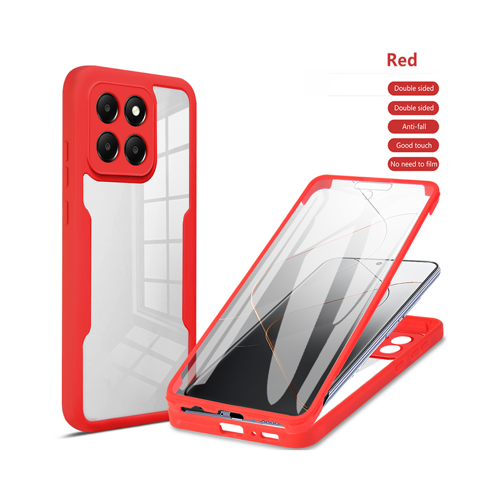 (, For Galaxy A05s 4G) 360 Full Body Silicone Shockproof Phone Case For Red 931287759568