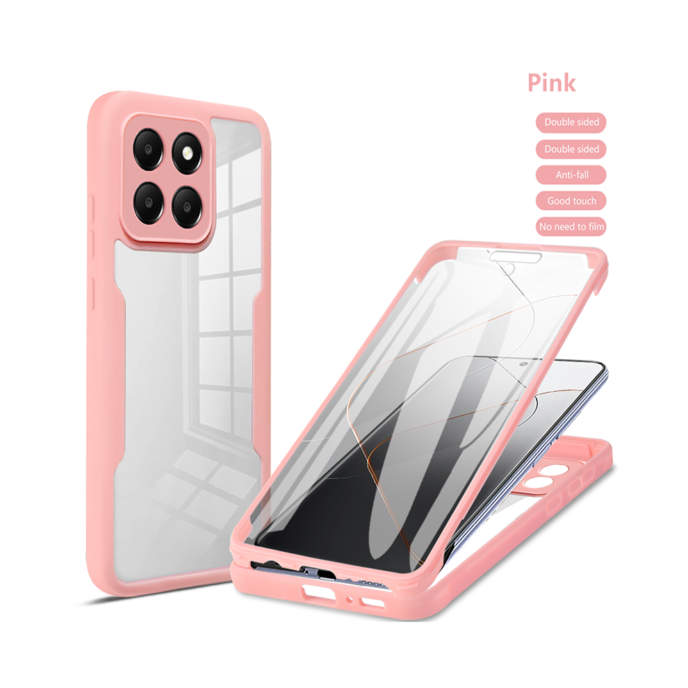 (, For Galaxy A05s 4G) 360 Full Body Silicone Shockproof Phone Case For Pink 931287759612