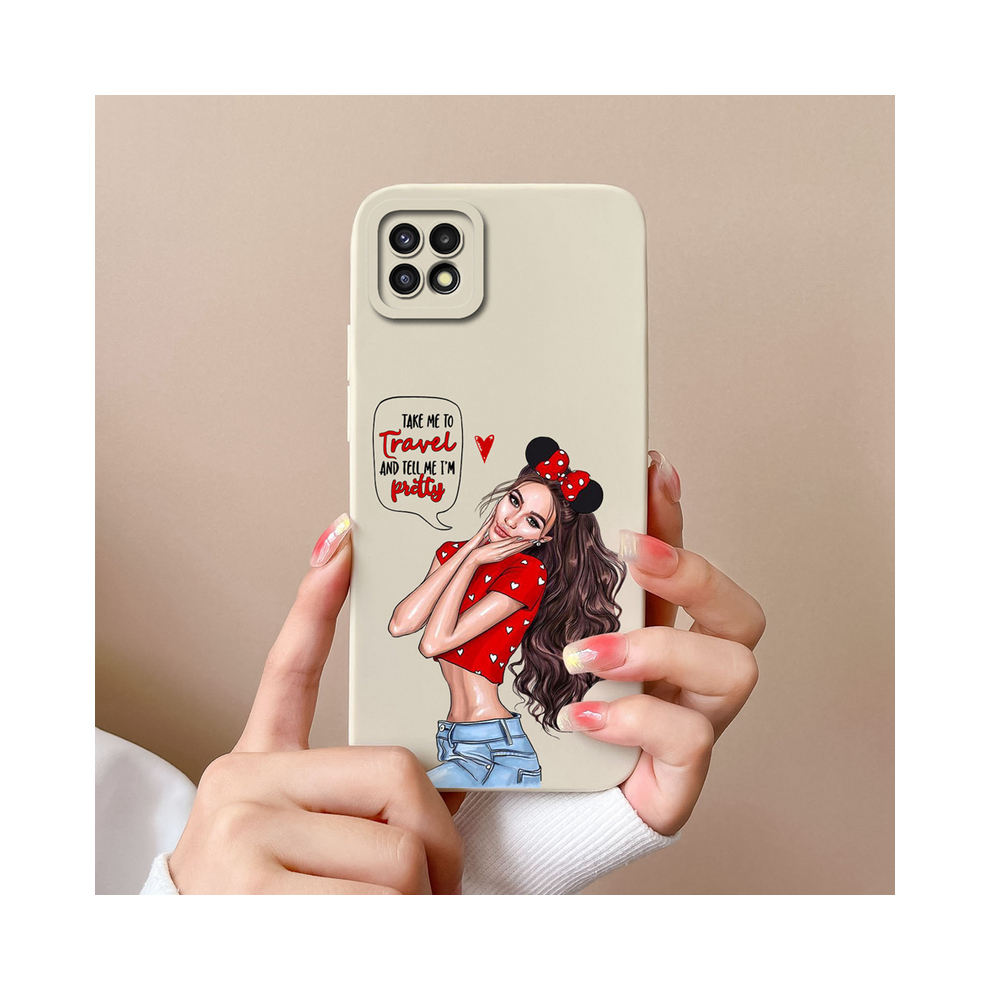 (Tyw207, Samsung A22 (5G)) Case For Samsung Galaxy A 22 A22s Candy Soft Liqui 931287756826