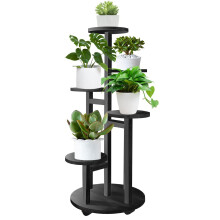 Geebobo 5 niveaux de plante 5 niveaux pour le cale d'angle d'angle de plante en bois intrieur.
