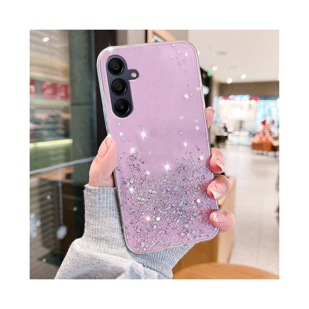 (, A32 4G) Luxury Fashion Glitter Case For Samsung Galaxy A05 Purple 931287763183