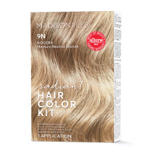 Madison Reed Radiant Hair color Kit Permanent Hair Dye Superior gray coverage Ammonia-Free Nocera Blonde 9N Medium Neutral Blonde Pack of 1