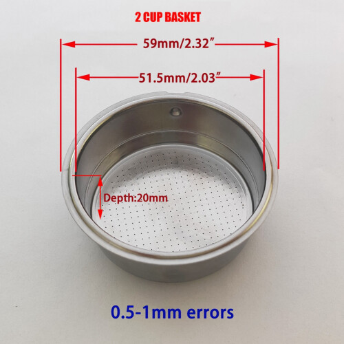 Φίλτρα για επαναχρησιμοποιήσιμα καφέ 51mm χωρίς πάτο 2