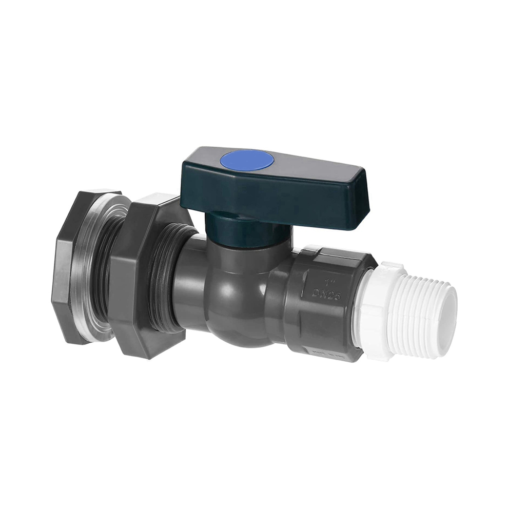 Kit de robinet pour seau de pluie en PVC, robinet à bille 3/4 po, kit pour bassin de réservoir d'eau