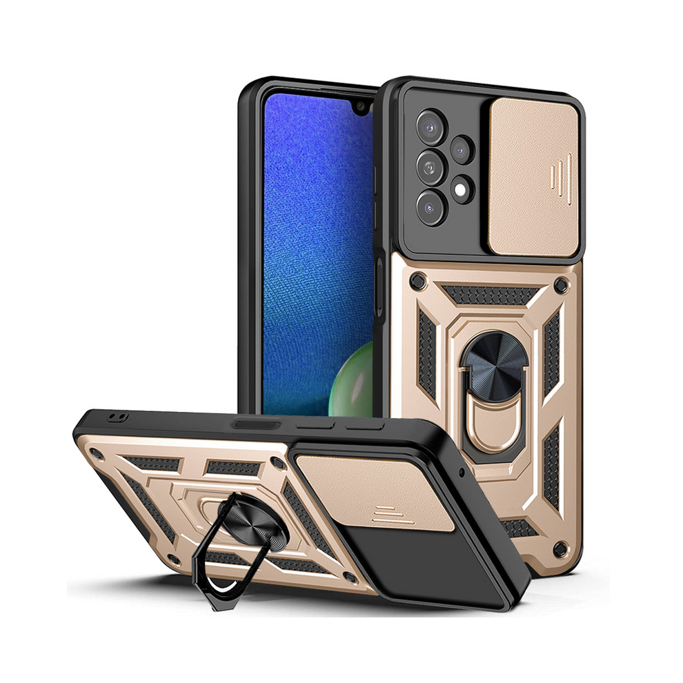 ( Phone Case, For A13 4G) Armor Shockproof Case For Samsung Galaxy A13 4G A1 Gold 931287785093