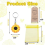 30PCS Zonnebloem Sleutelhanger Thema Gunsten Set 3