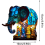 Animal Table Lamp Dyed Resin Elephant Desktop Night Light Light,3D Stained 4
