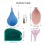 Pottery Precision Applicator Set, Tools Tips Slip Trailer Bottles for Glaze 6