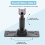 Car Rearview Mirror Mounting Bracket with Aluminum ABS Interior Back Plate Panel for DVR Accessory 4