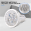 4 Light Bulb 4W Cold White 85-265V 9