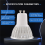 4 Light Bulb 4W Cold White 85-265V 10