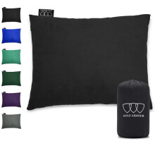 Gold Armour campingkudde Memory Foam - Kompakt komprimerbar hngmatta fr ryggsck och resekuddar fr barn och vuxna - Viktiga utomhus- och campi
