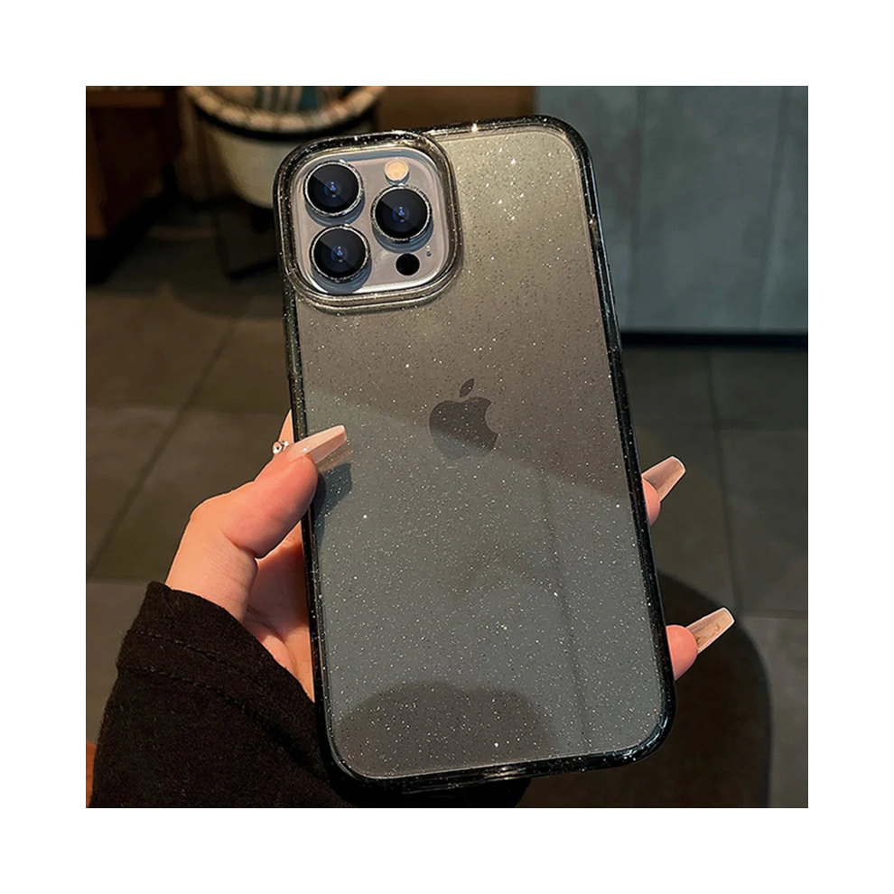 (, For Iphone 13) 2024 New Luxury Bling Glitter Transparent Phone Ca Black 931287786922