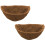 Half Round Liner,Half Circle Wall Planter Fiber Replacement Liners for Hanging Baskets 2Pack 14 Inch 2