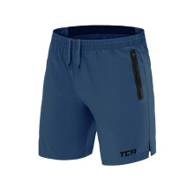 TcA Mens Elite Tech Lightweight Running or gym Training Shorts with Zip Pockets - Iron Blue Large