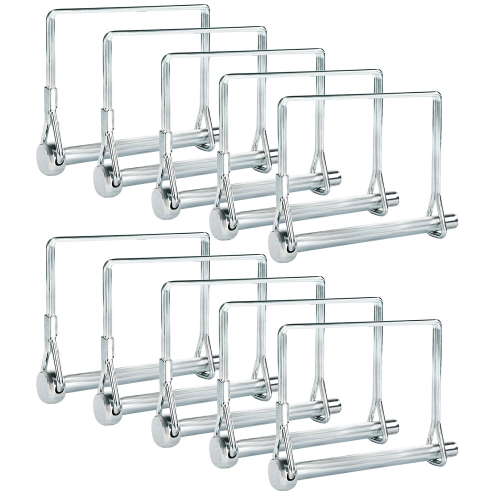 Pinailer Pack Of 10 Square Trailer Pin 2-3/4X1/4 L X W - Shaft Locking Coupler Pin For Heavy Duty Farm Trailers Wagons Towing Lawn Pto And Hitches 5070000287829