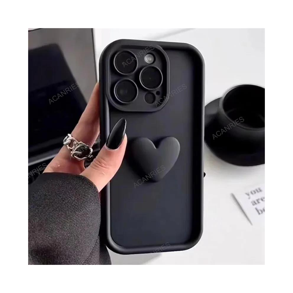 (Ax A05) A 55 35 25 15 Cute Love Heart Silicone Case For Sa Black 931287789794