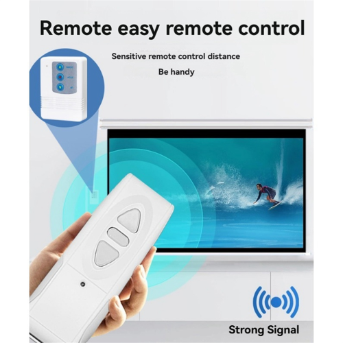 Remote Control 433MHZ Projector Screen Controller Electrical Curtain Wireless Switch Receiver UK Plug 2