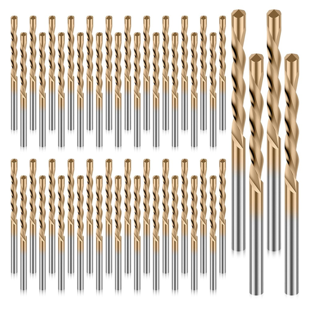 50 Pezzi Punte Per Cartongesso, Punte Da Taglio Con Punta A Spirale Da 1/8 Di Pollice, Punte In Acciaio Rapido M2-image