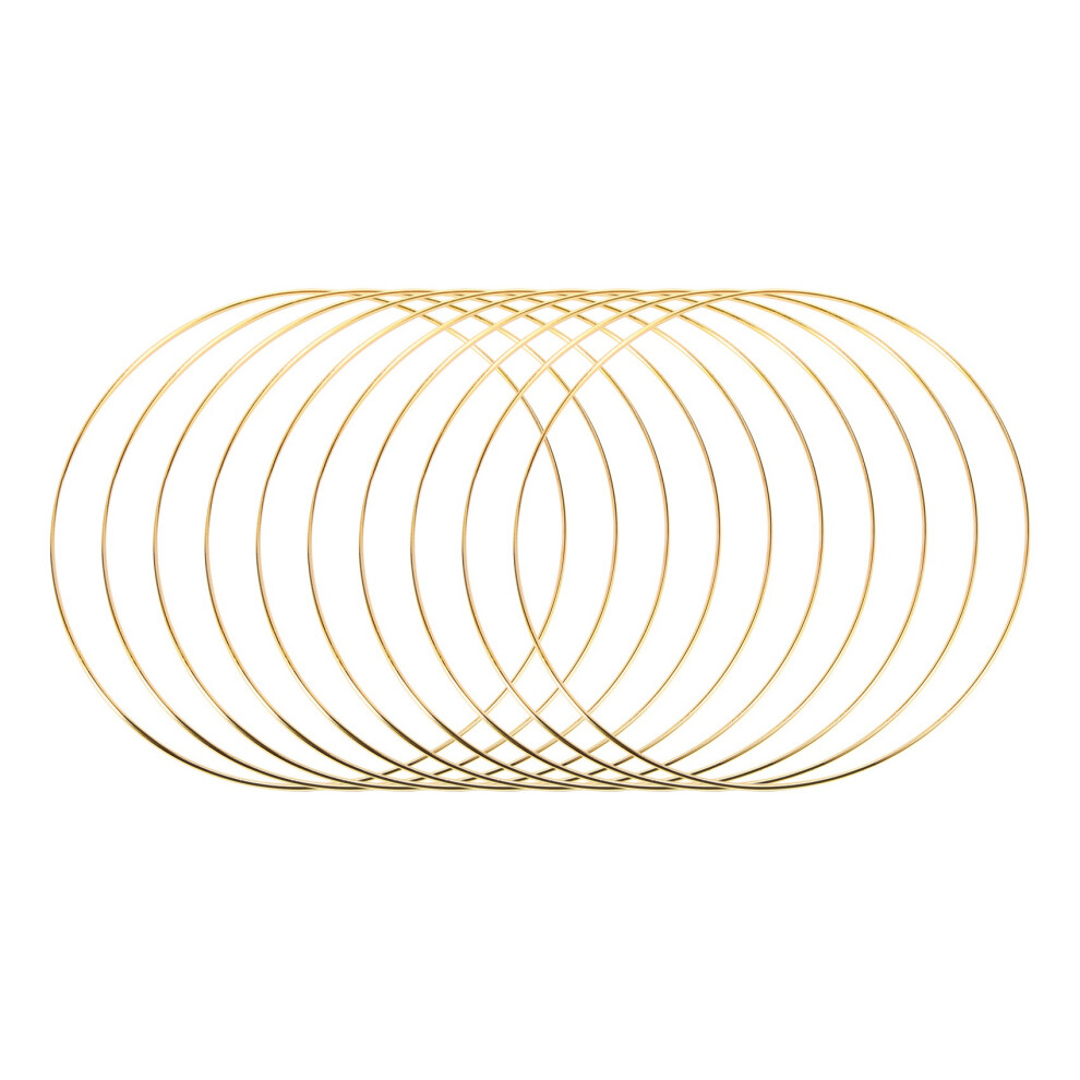 10 stuks 30 cm grote metalen guirlande kwastring DIY bruiloft krans decoratie, droom en muur hangende knutsels