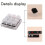 Acrylic Keyboard Tester 9 Clear Plastic Keycap Sampler for Cherry MX Switches 5