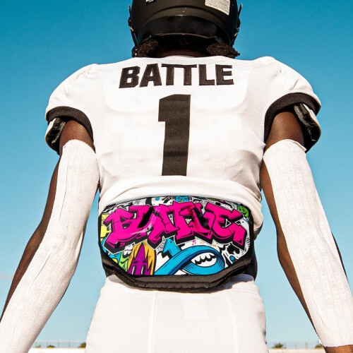 Battle Graffiti Chrome fodbold bagplade - Voksen 2