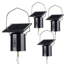 4Pcs Solar Powered Wind Spinner Motor Energie Hängen Rotierenden Dreh Chime für Display
