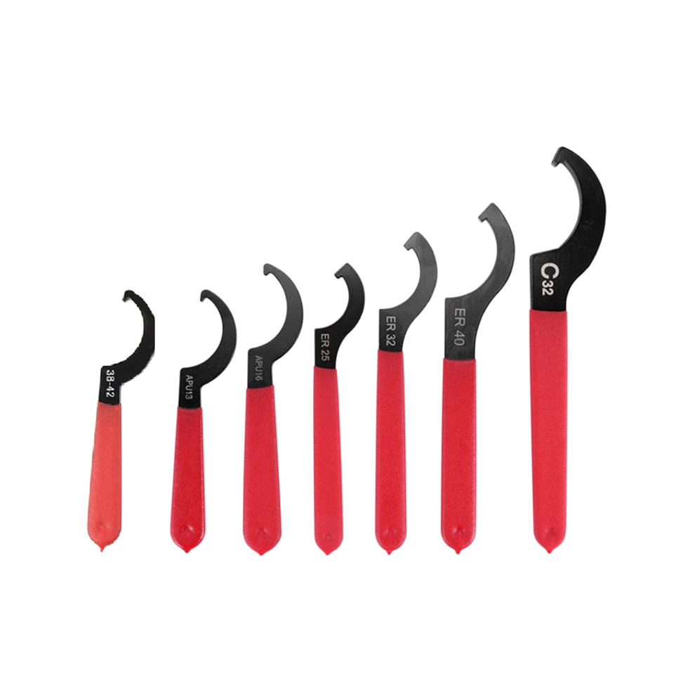 Coilover Wrench Spanner, 7Pcs Non-Slip Spanner Set, Professional Universal Rubber Handle Tool 4851672725526
