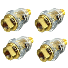 4Pcs Mini Oiler Pneumatic Tool Accessories- 1/4Inch NPT Oil Lubricator for Air Compression -Yellow
