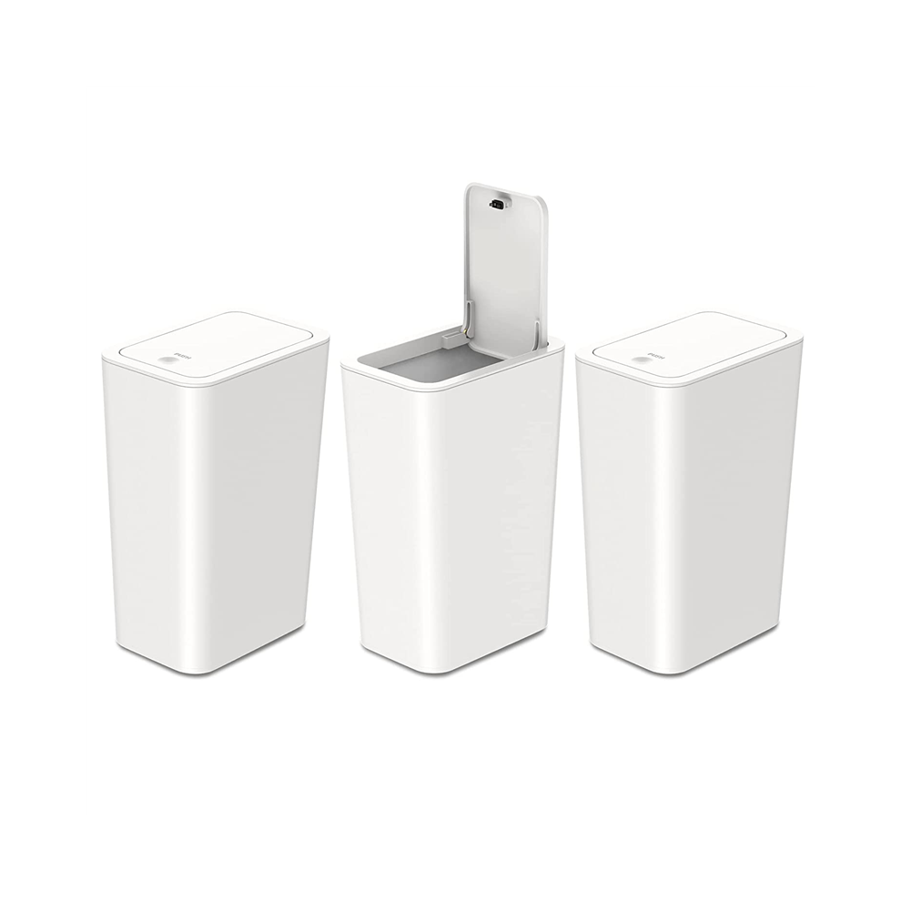 3 Pack 2.6 Gallon / 10 Liter Small Trash Can With Lid, Garbage Waste Basket For Bathroom, Kitchen, Bedroom 4851672725885